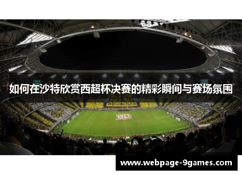 如何在沙特欣赏西超杯决赛的精彩瞬间与赛场氛围